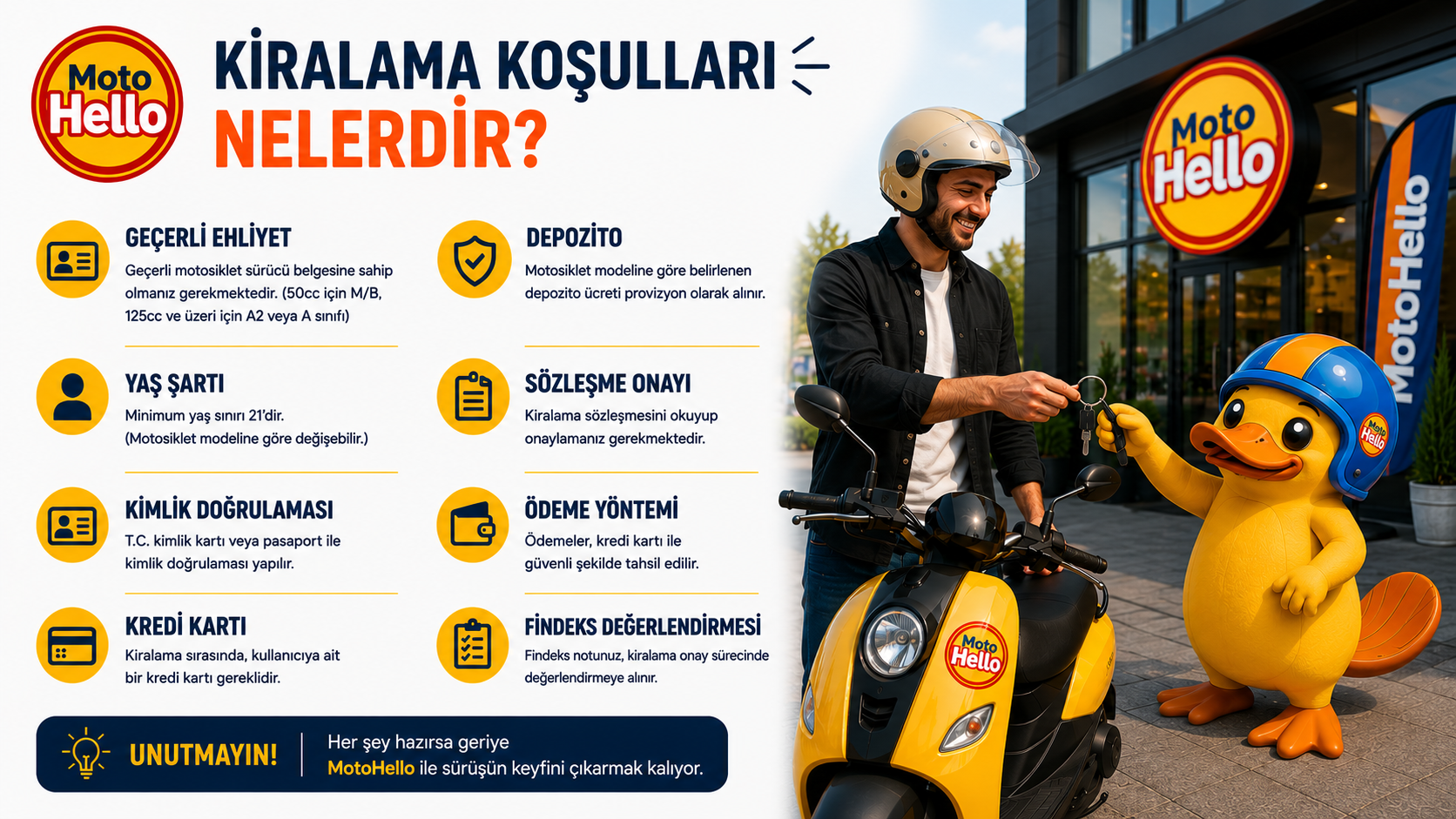 Kiralama koşulları nelerdir?