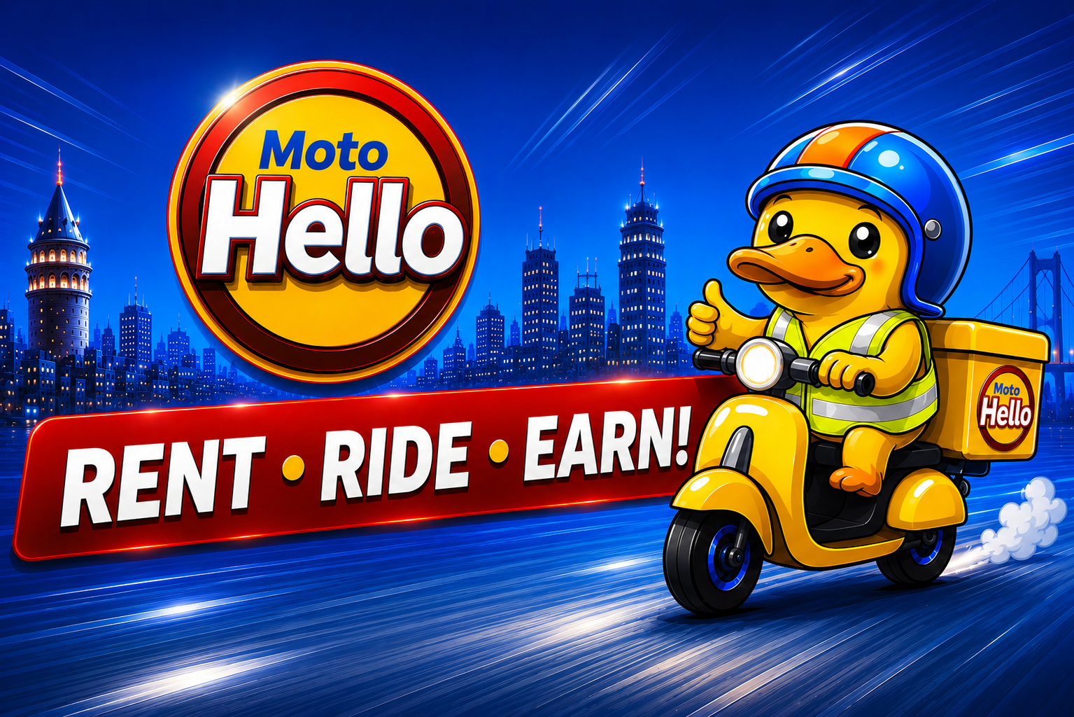 Motorcycle Rental Campaign for Couriers